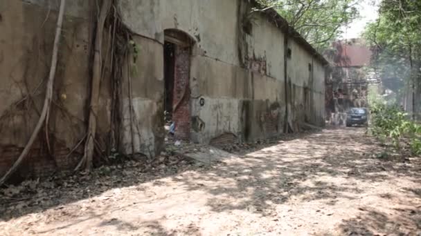 Foto Horror Del Viejo Edificio India — Vídeo de stock