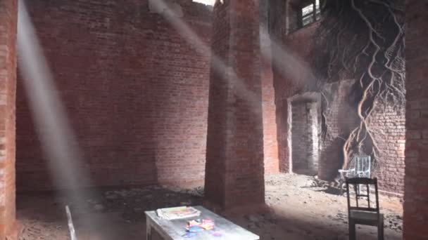 Foto Dell Orrore Del Vecchio Edificio India — Video Stock