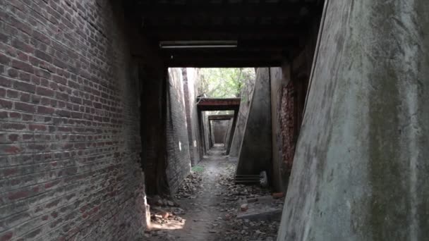 印度古建筑的恐怖镜头 — 图库视频影像
