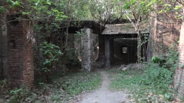 Horror Shot Van Het Oude Gebouw India — Stockvideo