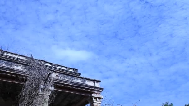 Straszne Ujęcie Starego Budynku Indie — Wideo stockowe