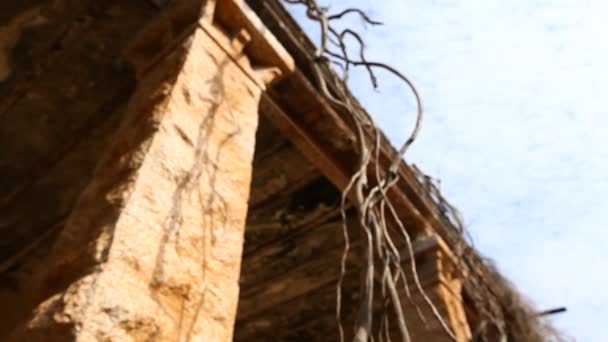 Foto Horor Bangunan Tua India — Stok Video