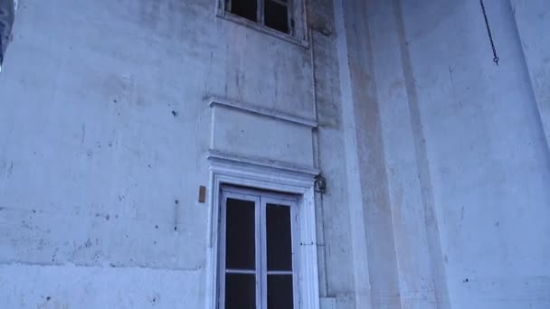 Tiro Horror Edifício Velho — Vídeo de Stock