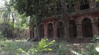 Eski binanın dehşet verici görüntüsü.