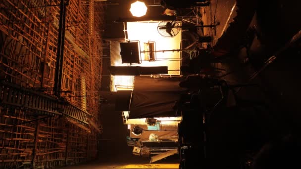 Film Crew Silhouette Vertical Juil 2023 Hyderabad Inde — Video