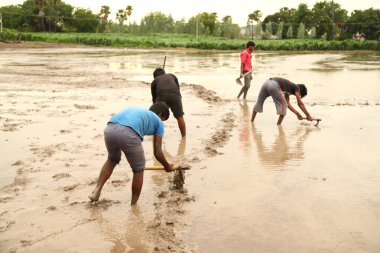 işyerindeki yoksul insanlar Hyderabad Hindistan 25 Haziran 2023