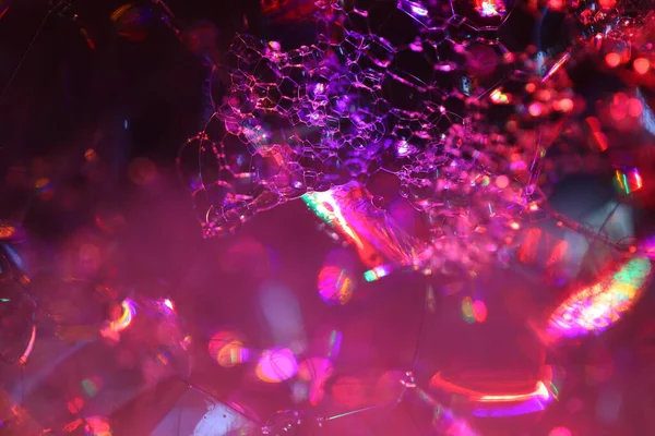 Пузырьки Воздуха Цветной Воде — стоковое фото