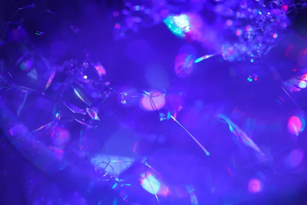 Luftbubblor Färgat Vatten — Stockfoto