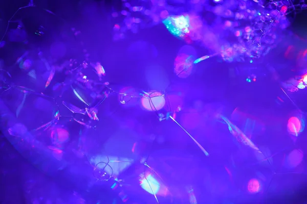 Luftbubblor Färgat Vatten — Stockfoto