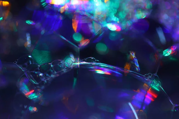 Burbujas Aire Agua Color — Foto de Stock