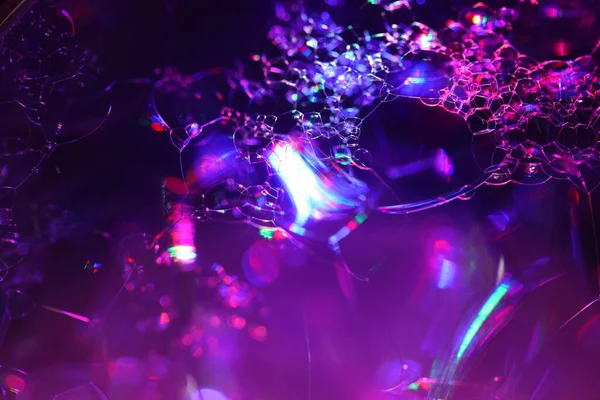 Пузырьки Воздуха Цветной Воде — стоковое фото