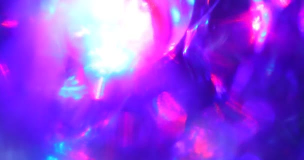 彩色折皱箔纹理马罗弹丸 — 图库视频影像