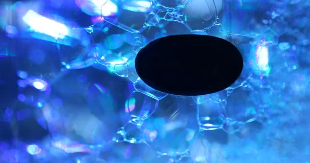 彩色水中的气泡 — 图库视频影像
