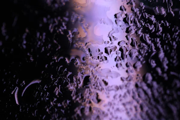 Капли Воды Цветном Стекле — стоковое фото