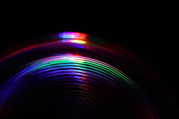 Seifenblasen Chemische Kunst Makroschuss Regenbogen — Stockfoto