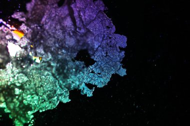 Soyut renkli kağıt desen makro çekim