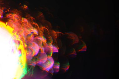 Soyut Bulanık Işıklar Doku Makro Çekimi