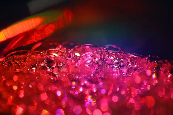 Renkli Suda Hava Kabarcıkları — Stok fotoğraf