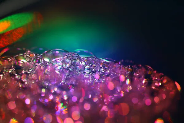 Burbujas Aire Agua Color — Foto de Stock