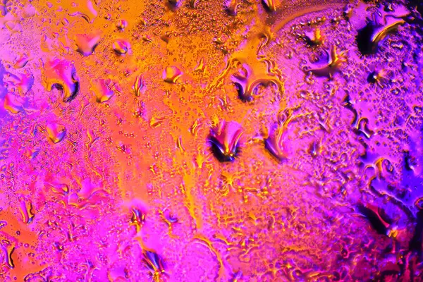 Oil Drops Color Glass — Stock Photo, Image