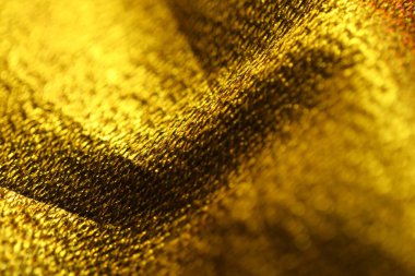 Soyut Altın Kumaş Yapısı Makro