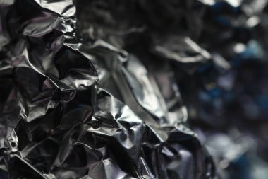 Soyut Gümüş Kağıt Doku Makro