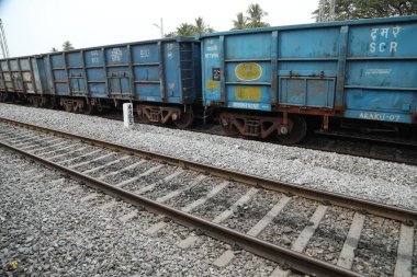 Tren İstasyonu Hindistan 'da.