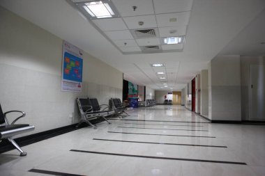 Hyderabad 'daki bir hastanenin içi.