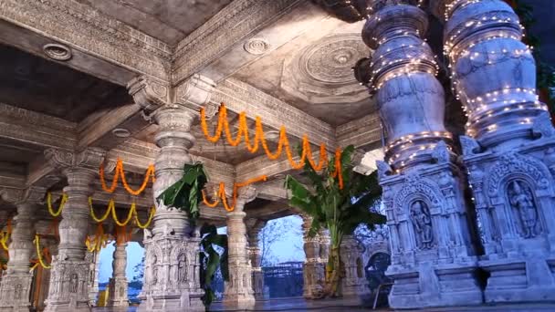 Estátua Deus Hindu Templo Índia — Vídeo de Stock