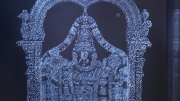 印度庙宇中的印度教神像 — 图库视频影像