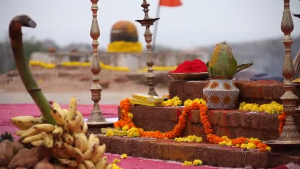 Hinduistické Modlitební Uspořádání Indii — Stock video