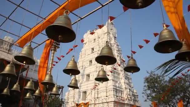Campana Del Templo Cerca India — Vídeos de Stock