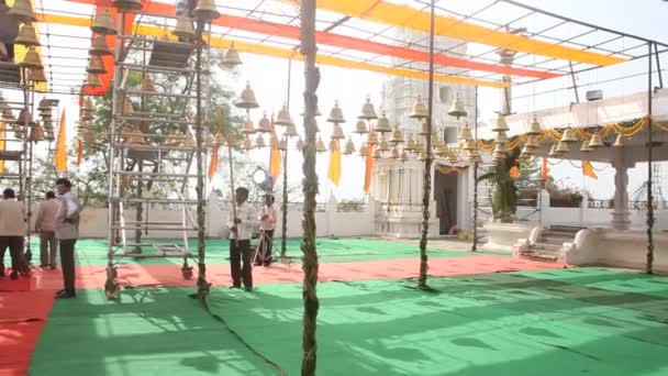 Cloches Dans Temple Inde — Video
