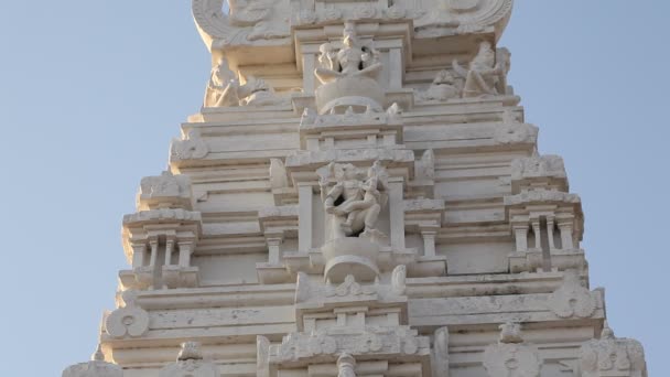 Das Äußere Des Tempels Indien — Stockvideo