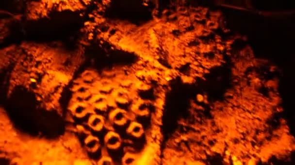 Суха Текстура Піску Вночі — стокове відео