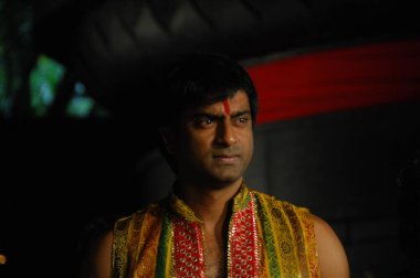 Hintli dansçı Hyderabad kılığında Hindistan 26 Şubat 2024