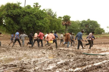 Hyderabad 'daki film dövüşçüleri Hindistan 25 Şubat 2024