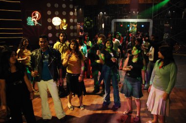 Hyderabad 'ın 19 Şubat 2024' te Hindistan 'da eğlenen insanlar