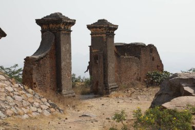 Kale duvarının klasik dokusu Hindistan