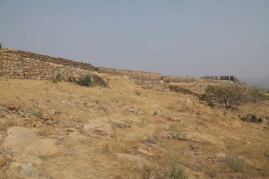 Kale duvarının klasik dokusu Hindistan