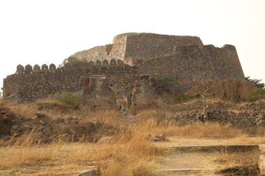 Kale duvarının klasik dokusu Hindistan