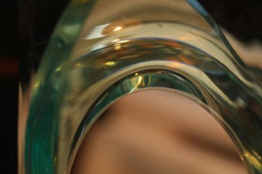 Soyut Bulanık Cam Doku Makro Çekimi