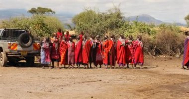 Masai Kabileleri Kenya Afrika 'da 5 Mart 2024