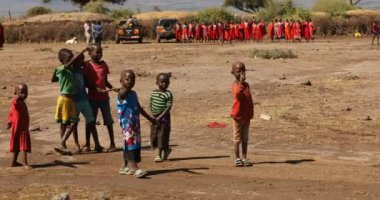 Masai Kabileleri Kenya Afrika 'da 5 Mart 2024