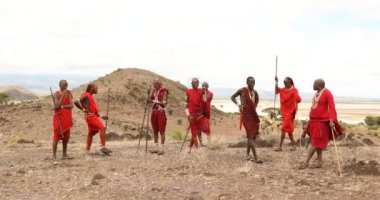 Masai Kabileleri Kenya Afrika 'da 5 Mart 2024