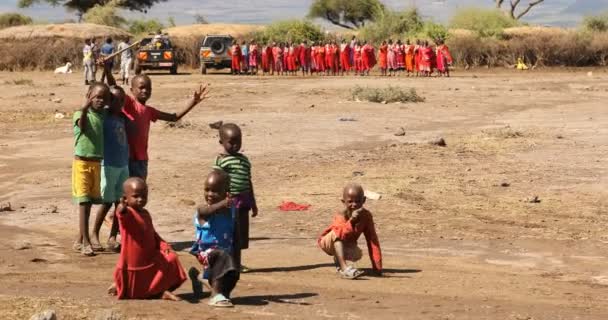 Tribù Masai Kenya Africa Marzo 2024 — Video Stock