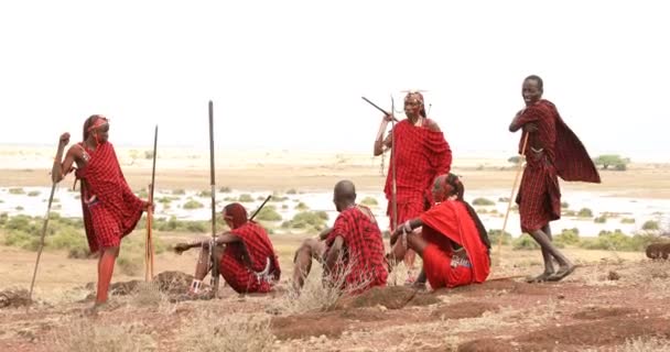 ケニアのマサイ族 アフリカ 2024年3月5日 — ストック動画