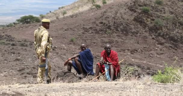 Tribus Masai Kenia África Marzo 2024 — Vídeos de Stock