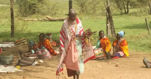 Tribù Masai Kenya Africa Marzo 2024 — Video Stock