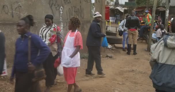 Αφρικανός Εργάτης Δρόμο Ναϊρόμπι Κένυα Αφρική Μαρτίου 2024 — Αρχείο Βίντεο